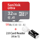 SanDisk 100MB/S 64G Memory Card 256GB 128GB 64GB 32GB 16GB U3/U1 Class 10 Micro SD Card SDXC SDHC microsd Flash TF Card