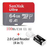 SanDisk 100MB/S 64G Memory Card 256GB 128GB 64GB 32GB 16GB U3/U1 Class 10 Micro SD Card SDXC SDHC microsd Flash TF Card