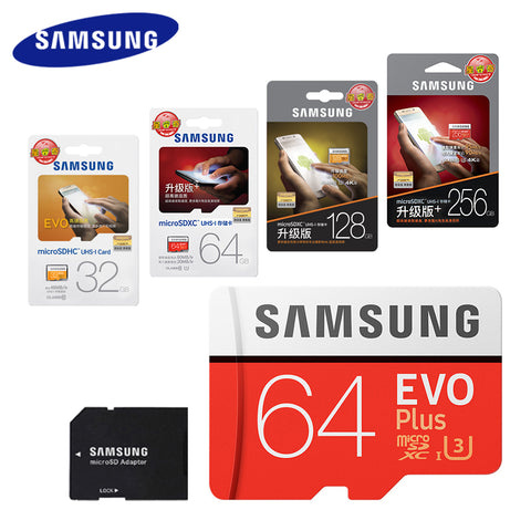 SAMSUNG 100Mb/s Microsd Card 128GB 64GB 32GB 256GB Memory Card Class10 U3 Flash TF Micro SD Card for Phone with Mini SDHC SDXC