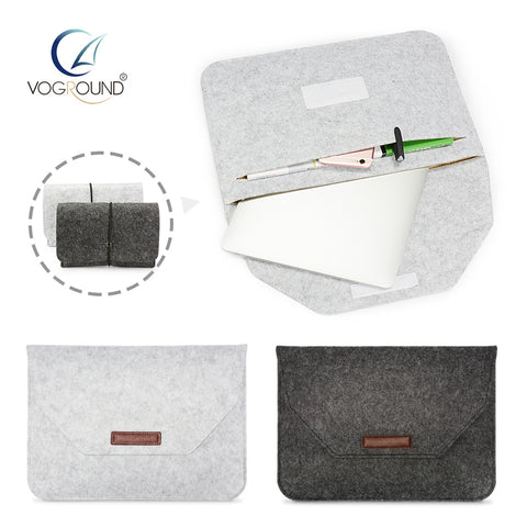 VOGROUND New Soft Sleeve Bag Case For Apple Macbook Air Pro Retina 11 12 13 15 Laptop Anti-scratch Cover For Mac book 13.3 inch