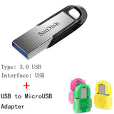 SanDisk USB 3.0 Flash Drive 128gb 64GB 32GB 16GB 150MB/S ULTRA FLAIR Memory Stick Pen Drives Pendrive Flashdisk U Disk for PC