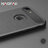 Carbon Fiber Phone Cases For iPhone 6 Case 6s Plus SE 5 5s Cases Soft Anti-Knock Cover For iPhone 7 Case 7 Plus Capa Coque