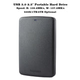 Toshiba Portable External Hard Disk Drive Mobile HDD Canvio Basics USB 3.0 2.5" 1TB 2TB Desktop Laptop Computer PC HDTB320YK3CA