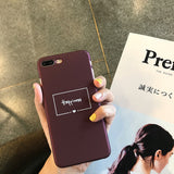 Lovebay Fashion Red Wine Letter Phone Case For iPhone X 8 7 6 6s Plus Cute Funny Cartoon Letter Hard PC Cases For iPhone 8 Plus