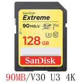 SanDisk 95MBS SD Card for Camera 80MB 256GB 128GB 64GB 32GB 16GB Memory Card U3 U1 4K Flash Card for Camera Flash Card SDXC SDHC