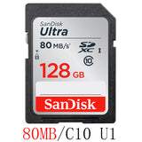 SanDisk 95MBS SD Card for Camera 80MB 256GB 128GB 64GB 32GB 16GB Memory Card U3 U1 4K Flash Card for Camera Flash Card SDXC SDHC