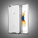 USLION Shockproof Armor Clear Case For iPhone X 8 7 6 6s Plus 5 5s SE Transparent Hard PC Protection Phone Cases Back Cover Capa