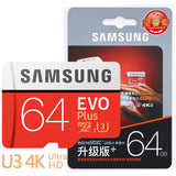 SAMSUNG EVO Plus Memory Card 8GB/32GB/SDHC 64GB/128GB/256GB/SDXC Micro SD TF Card Class10 Microsd C10 UHS-1 Cards  100% Original