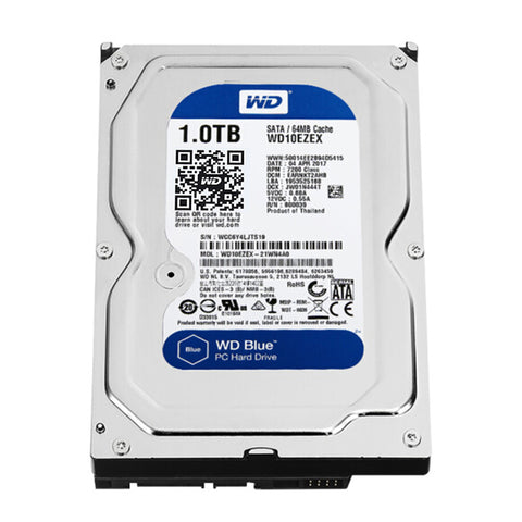 Western Digital WD Blue 1TB hdd sata 3.5 inch  internal hard disk  Desktop Internal HDD 7200 RPM SATA 6Gb/s Cache 64MB  HDD DISK