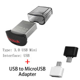 SanDisk USB 3.0 3.1 Flash Drive 128GB 64GB 32GB 16GB 130MBS ULTRA FLAIR Memory Stick Pen Drives Pendrive Flashdisk U Disk for PC