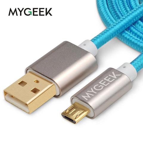 Micro usb Cable for Samsung galaxy HTC MEIZU Huawei Android 3m 2m Fast Charge wire Microusb Nylon Mini USB Charger Cable