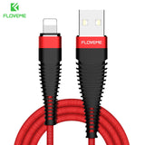 FLOVEME USB Cable For iPhone 8 7 Plus Hi-Tensile 1M/2M 2A Charging Mobile Phone Cables For Apple iPhone X 10 IOS 11 Charger Cabo