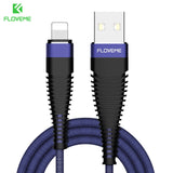 FLOVEME USB Cable For iPhone 8 7 Plus Hi-Tensile 1M/2M 2A Charging Mobile Phone Cables For Apple iPhone X 10 IOS 11 Charger Cabo