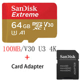 SanDisk 100Mb/s Micro SD card 16GB 32GB 64GB 128GB 256GB Class 10 U3/U1 microSD TF card Flash TF Card Memory Card for Computer