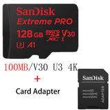 SanDisk 100Mb/s Micro SD card 16GB 32GB 64GB 128GB 256GB Class 10 U3/U1 microSD TF card Flash TF Card Memory Card for Computer