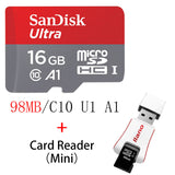 SanDisk 100Mb/s Micro SD card 16GB 32GB 64GB 128GB 256GB Class 10 U3/U1 microSD TF card Flash TF Card Memory Card for Computer