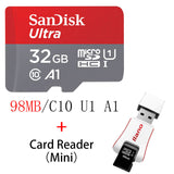 SanDisk 100Mb/s Micro SD card 16GB 32GB 64GB 128GB 256GB Class 10 U3/U1 microSD TF card Flash TF Card Memory Card for Computer