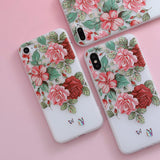 SoCouple Relief TPU case For iphone 7 8 7/8 plus 5 5s SE Case Ultra-thin Scrub Silicone Phone Cases For iphone 6 6S Plus X