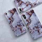 SoCouple For iphone 5s 5 SE 6 6s 8 6/7/8 plus X Granite Scrub Marble Stone image Painted Silicone Phone Case For iphone 7 case