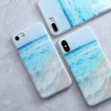 SoCouple For iphone 5s 5 SE 6 6s 8 6/7/8 plus X Granite Scrub Marble Stone image Painted Silicone Phone Case For iphone 7 case