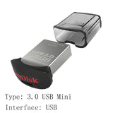 SanDisk FIT USB 3.0 3.1 Flash Drive 128GB 64GB 32GB 16GB 150MBS Bultra Pen Drive USB 3.0 U Disk Pendrive Flashdisk for Computer