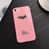 JAMULAR Dark Kinght Batman Phone Cover For iphone X 6 6s 7 Plus Mirror Silicone Case For iphone 7 6 6s 8 Plus Phone Cases Shell