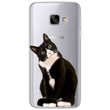 Coque For Samsung Galaxy S5 S6 S7 Edge S8 S9 Plus A3 A5 A8 2016 2017 2018 prime J1 J2 J3 J5 J7 Case TPU Silicon Cover Cat Note 8