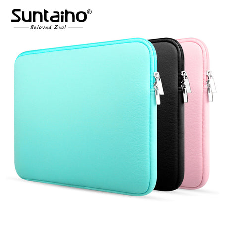 Newest Soft Laptop Sleeve Bag Protective Zipper Notebook Case Computer Cover for 11 13 14 15 inch For Macbook Air Pro Retina