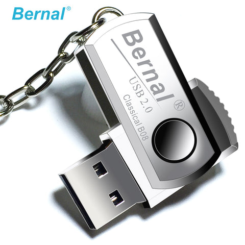 Bernal Stainless steel mini USB FLASH 32GB pen drive high speed usb Flash drive 2.0 drive flash disk 16gb 64gb PEN DRIVE 8gb