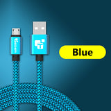 Micro USB Cable 2A 1m Fast Charging Nylon USB Sync Data Mobile Phone Android Adapter Charger Cable for Samsung Sony HTC LG Cable