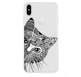 Cat Phone Case For iPhone X 8 4 4S 5 5S SE 5C 6 6S 7 Plus Silicon For Xiaomi Redmi 4 4A 3S 3 S Note 3 4 5A Pro Prime 4X Mi A1 5X