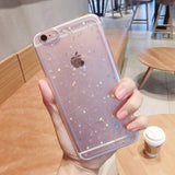 Kerzzil Bling Glitter Soft Silicone Case For iPhone 7 6 6S Plus Star Cover Shining Phone Cases For iPhone X 6 6S 8 Plus Capa