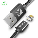 FLOVEME 1M Micro USB Magnetic Charger Cable For Samsung Xiaomi Nylon Braided Data Sync Magnet Charging Adapter Android USB Cable