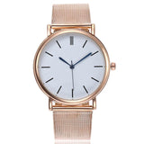 Fashion Women Crystal Stainless Steel Analog Quartz Wrist Watch Bracelet