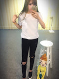 2018 Summer T-shirt Women Casual Lady Top Tees fashio Tshirt Female Brand Clothing T Shirt Printed Pocket Cat Top Cute Tee S-4XL