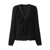 Sexy Top Women Chiffon Blouse