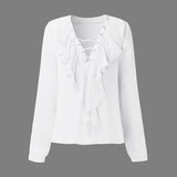 Sexy Top Women Chiffon Blouse