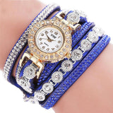 Watch 2018 relogio masculino Women Quartz Women PU Leather  Rhinestone Watch Bracelet Watches  Hours Horas  Dropship 17JUN19