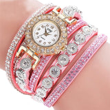 Watch 2018 relogio masculino Women Quartz Women PU Leather  Rhinestone Watch Bracelet Watches  Hours Horas  Dropship 17JUN19