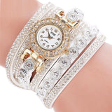 Watch 2018 relogio masculino Women Quartz Women PU Leather  Rhinestone Watch Bracelet Watches  Hours Horas  Dropship 17JUN19