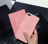 Cute Love Heart Print Back Cover For iPhone X 7 6 6S Plus 5 5S SE Phone Case Hard PC Cases Coque For iPhone 8 8 Plus