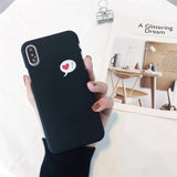 Cute Love Heart Print Back Cover For iPhone X 7 6 6S Plus 5 5S SE Phone Case Hard PC Cases Coque For iPhone 8 8 Plus