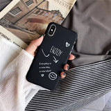 Cute Love Heart Print Back Cover For iPhone X 7 6 6S Plus 5 5S SE Phone Case Hard PC Cases Coque For iPhone 8 8 Plus