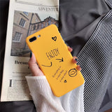 Cute Love Heart Print Back Cover For iPhone X 7 6 6S Plus 5 5S SE Phone Case Hard PC Cases Coque For iPhone 8 8 Plus