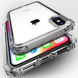 Luxury Shockproof Bumper Transparent Silicone Phone Case For iPhone X XS XR XS Max 8 7 6 6S Plus Clear protection Back Cover