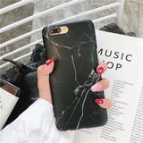 Luxury Marble Phone Case For iPhone 7 Case For iPhone X 7 6 6S 8 Plus 6 S Case Cover XR XS MXA Coque Silicon Fundas Capa Carcasa