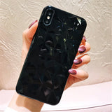 Lovebay Diamond Texture Case For iPhone 6 6s 7 8 Plus X XR XS Max Soft Phone Cover for iPhone 7 Luxury Transparent Ultra Thin