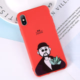 Lovebay Phone Case For iPhone 6 6s 7 8 Plus X XR XS Max Cute Cartoon Letter Deer Smiley Face Soft TPU For iPhone 5 5S SE Cover