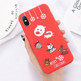 Lovebay Phone Case For iPhone 6 6s 7 8 Plus X XR XS Max Cute Cartoon Letter Deer Smiley Face Soft TPU For iPhone 5 5S SE Cover