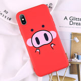 Lovebay Phone Case For iPhone 6 6s 7 8 Plus X XR XS Max Cute Cartoon Letter Deer Smiley Face Soft TPU For iPhone 5 5S SE Cover